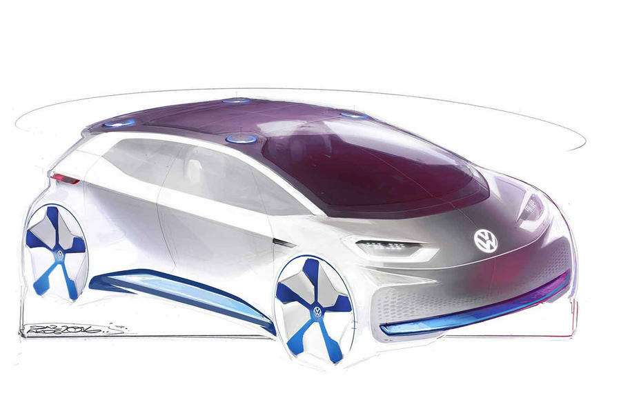 VW показал скетчи нового электрокара