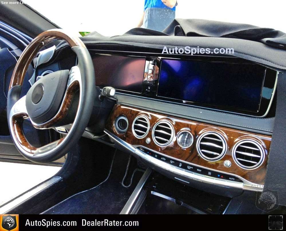 Новый Mercedes S-сlass рассмотрели изнутри