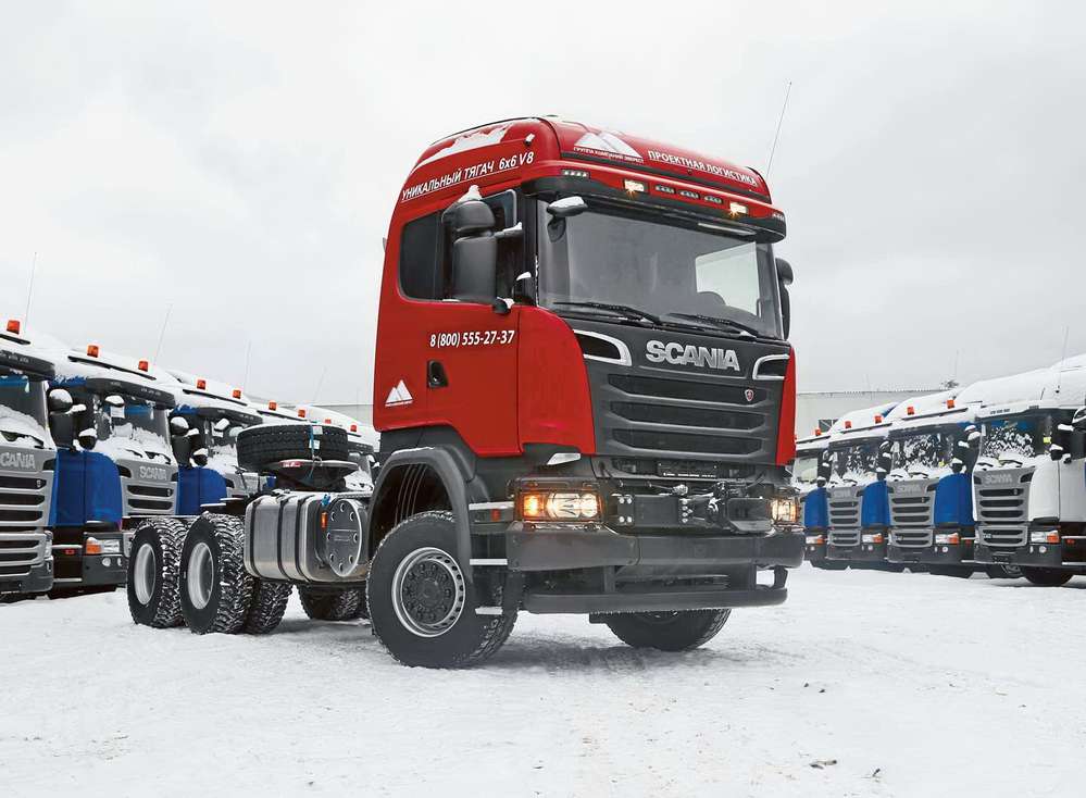 Седельный тягач Scania V8 6x6: специально для России