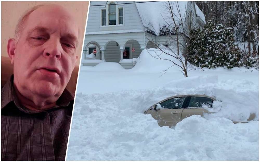 10 часов в плену: снегоуборочная машина засыпала машину с водителем