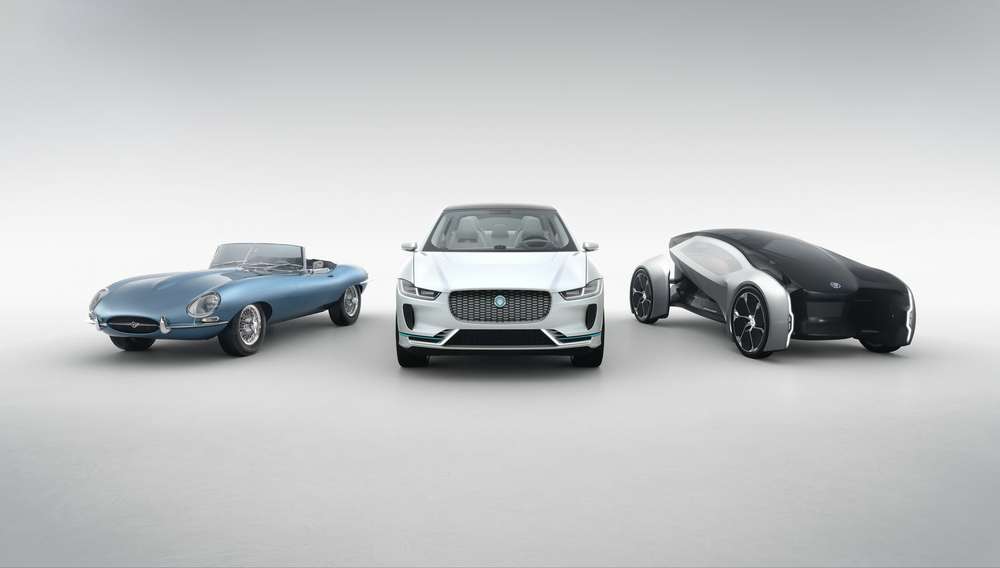 Jaguar E-Type Zero, Jaguar I-Pace и Jaguar Future-Type
