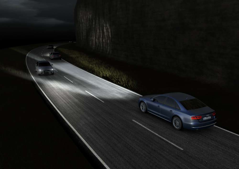 Управлять светом в Audi A8 доверят GPS