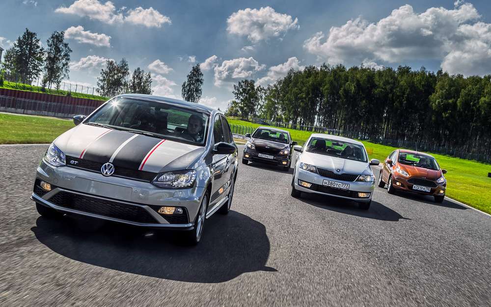 VW Polo GT против конкурентов: тест на «Смоленском кольце»