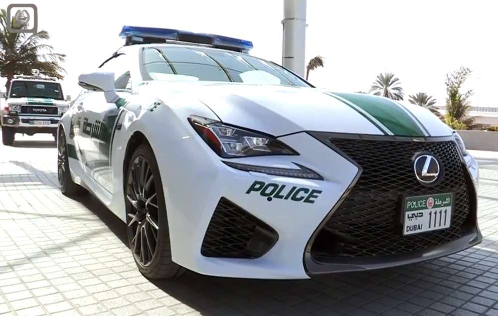Полиция Дубая взяла на вооружение Lexus RC F
