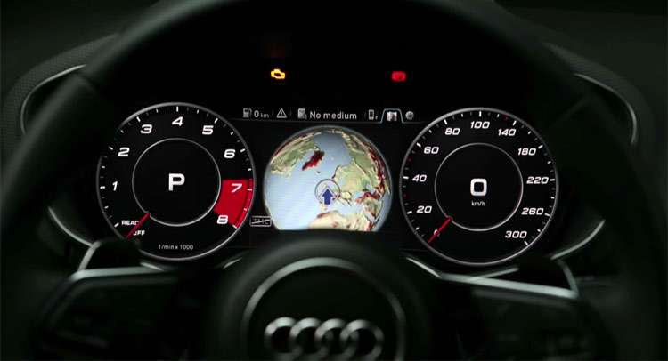 Цифровая приборная панель на Audi TT