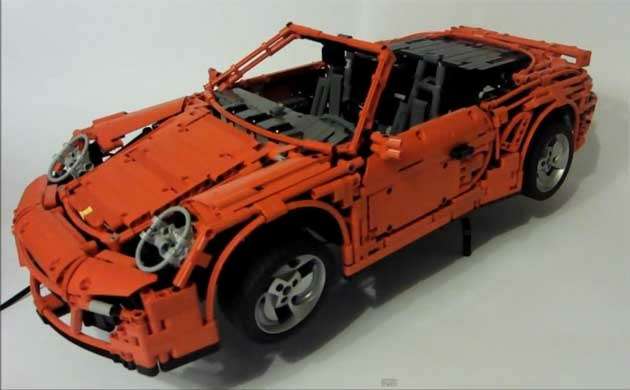 Энтузиасты построили Porsche 911 из конструктора Lego (ВИДЕО)