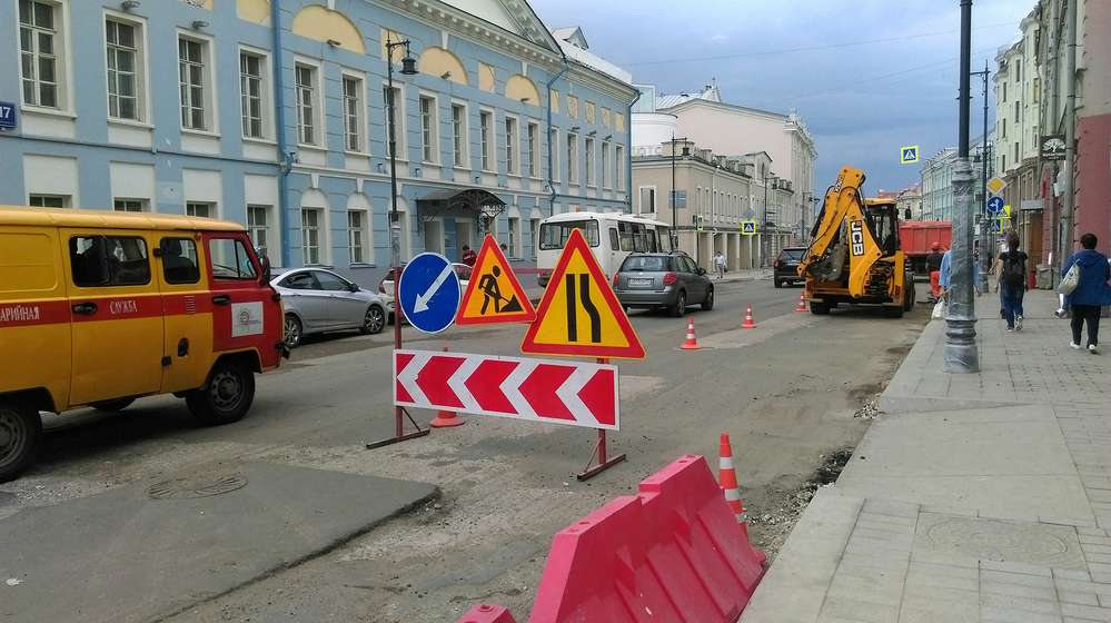 Улицу Сретенка в Москве закрыли для автомобилей на выходные