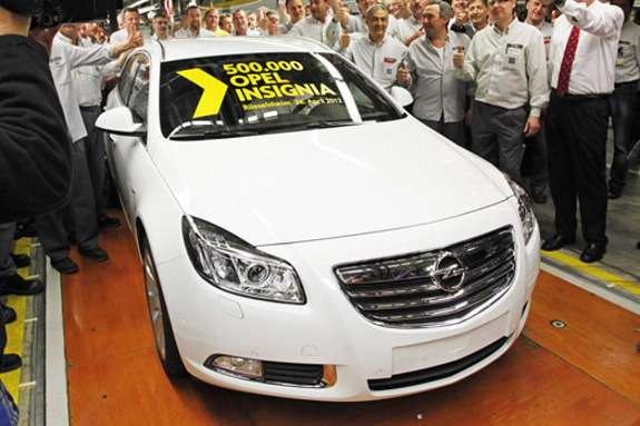 Завод Opel в Рюссельсхайме собрал полмиллиона моделей Insignia