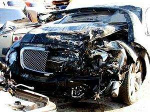 VIP-авария с участием Bentley застопорила Кутузовский проспект
