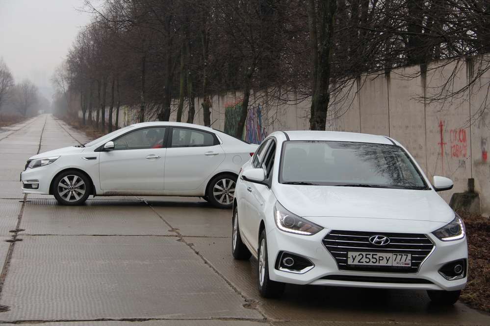 Hyundai Solaris или Kia Rio в двух лицах?
