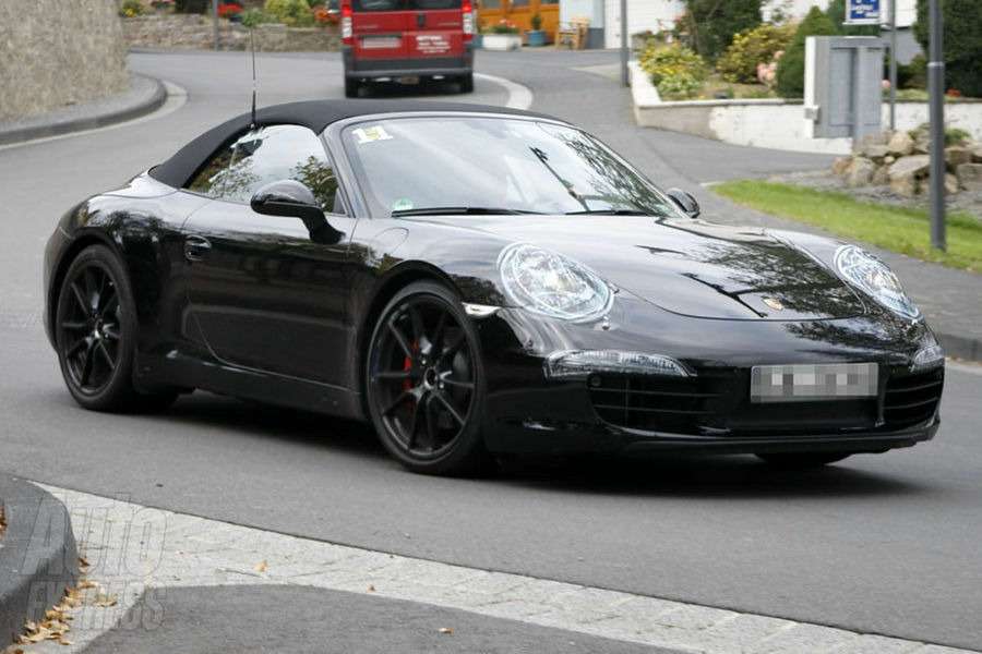 Шпионы поймали Porsche 911 Cabrio