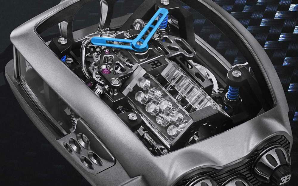 Bugatti выпустил часы с двигателем W16 внутри. И он работает!