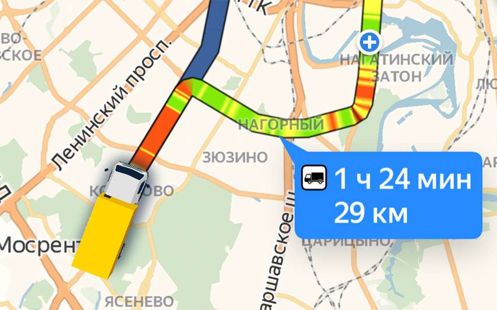 Дальнобойщикам на заметку: Яндекс запускает навигацию по грузовому каркасу столицы
