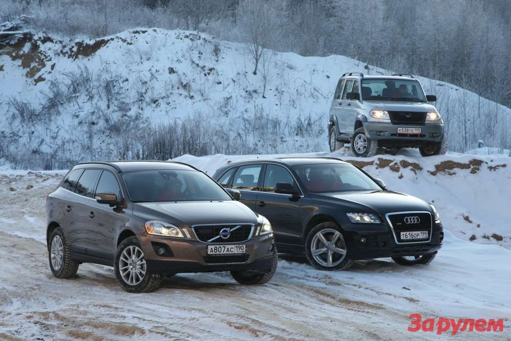 Здесь вам не равнина: Off-road тест UAZ Patriot, Audi Q5, Volvo XC60