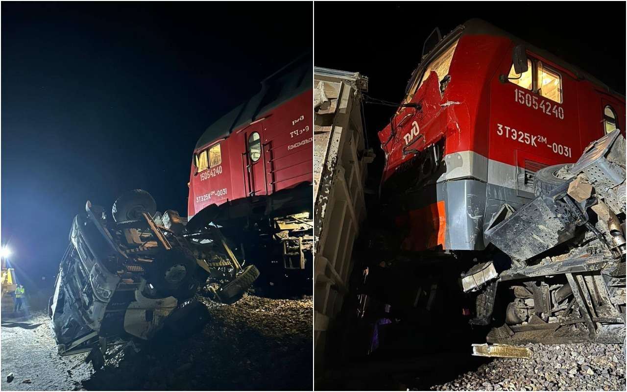 Есть пострадавшие: поезд столкнулся с грузовиком в Хабаровском крае