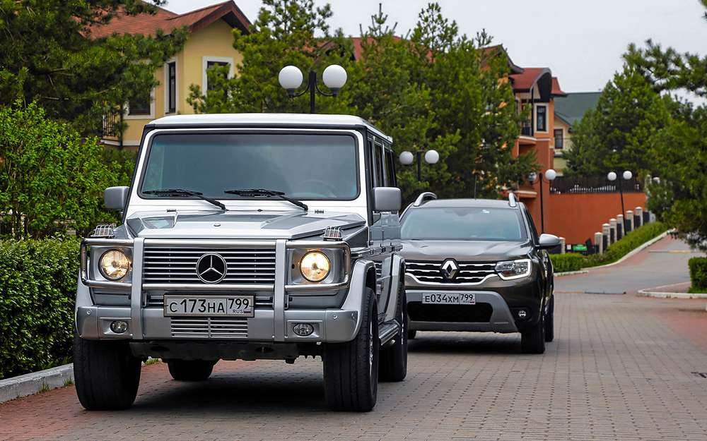 Что взять за 1 500 000 руб.: новый Дастер против 22-летнего Mercedes G300