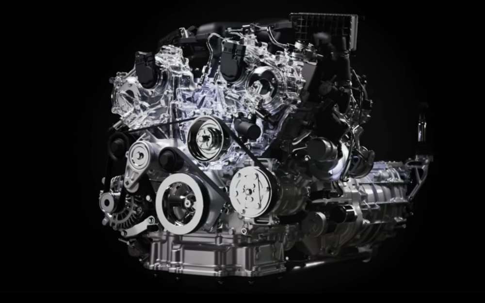 Прозрачный двигатель Nissan Z - видео работы