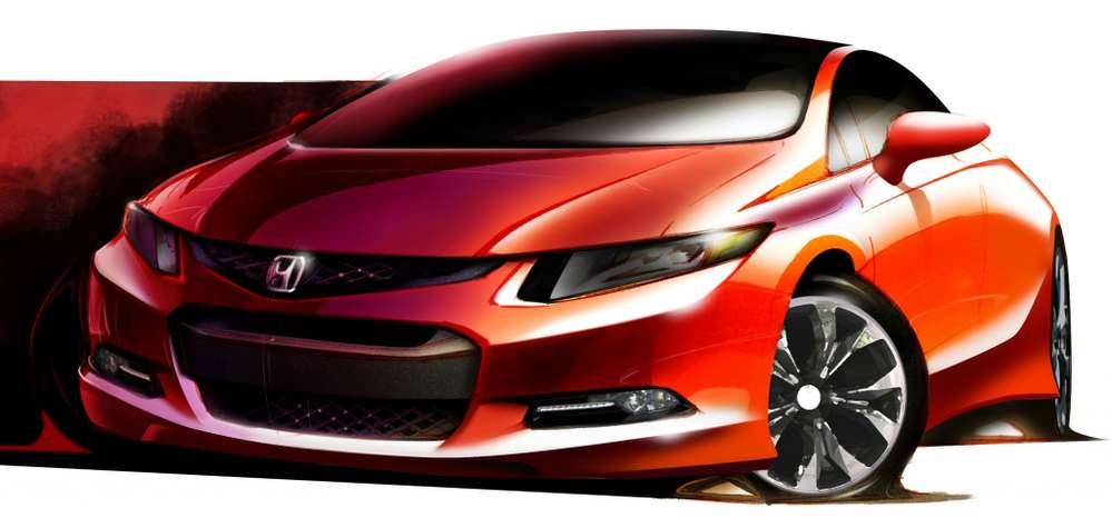 Honda Civic Concept покажут в Детройте