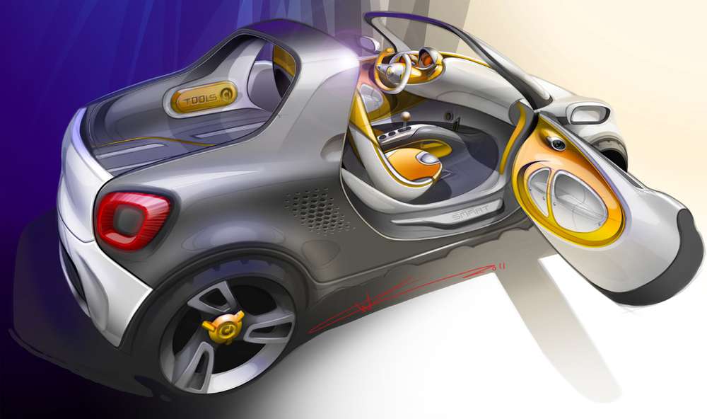 Daimler покажет в Детройте пикап Smart