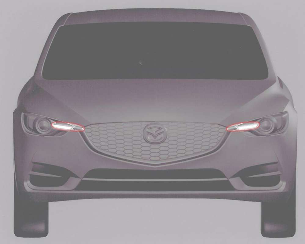 Скетчи новой Mazda3 «сбежали» из европейского патентного бюро 