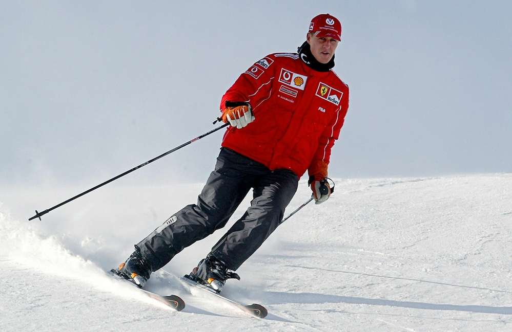Михаэль Шумахер регулярно катался на горных лыжах и был хорошим спортсменом и в этом виде спорта.