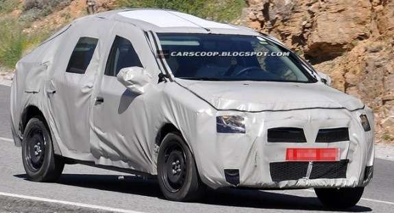 Шпионы сняли на видео новый седан Dacia Logan