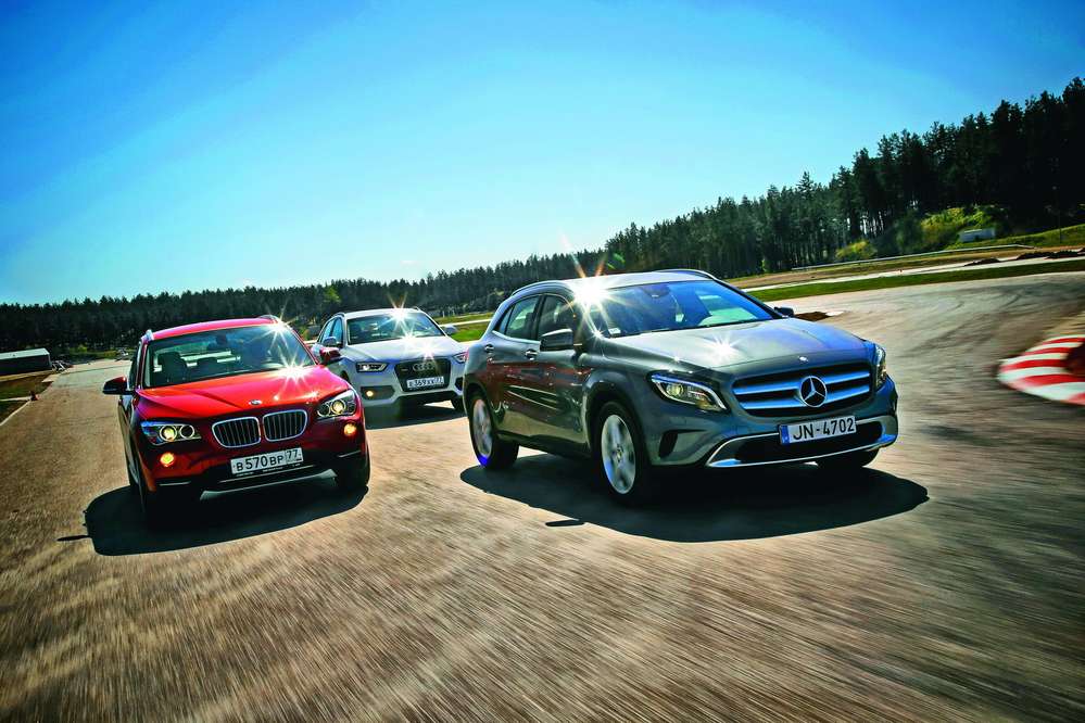 Mercedes-Benz GLA, Audi Q3, BMW X1: пересекая границы