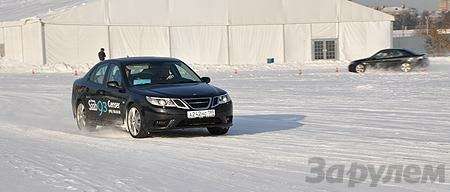 Зимний драйв Saab