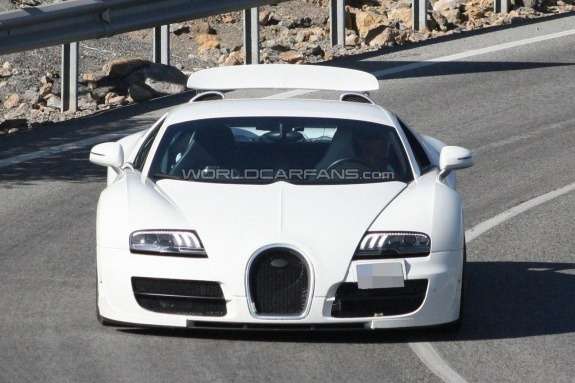 Самый быстрый открытый Bugatti Veyron примчит в Женеву