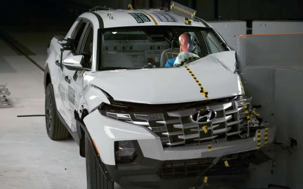 Первый краш-тест Hyundai Santa Cruz