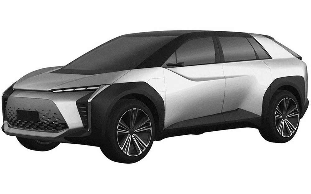 Новый Toyota BZ - патентные изображения