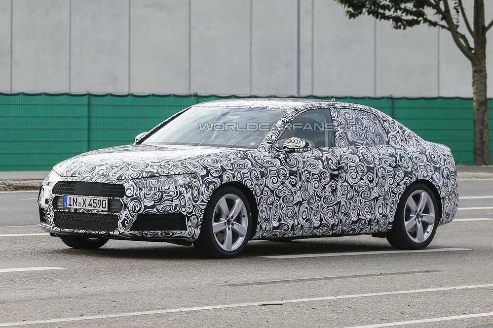 Новый седан Audi A4 засветился в собственном кузове