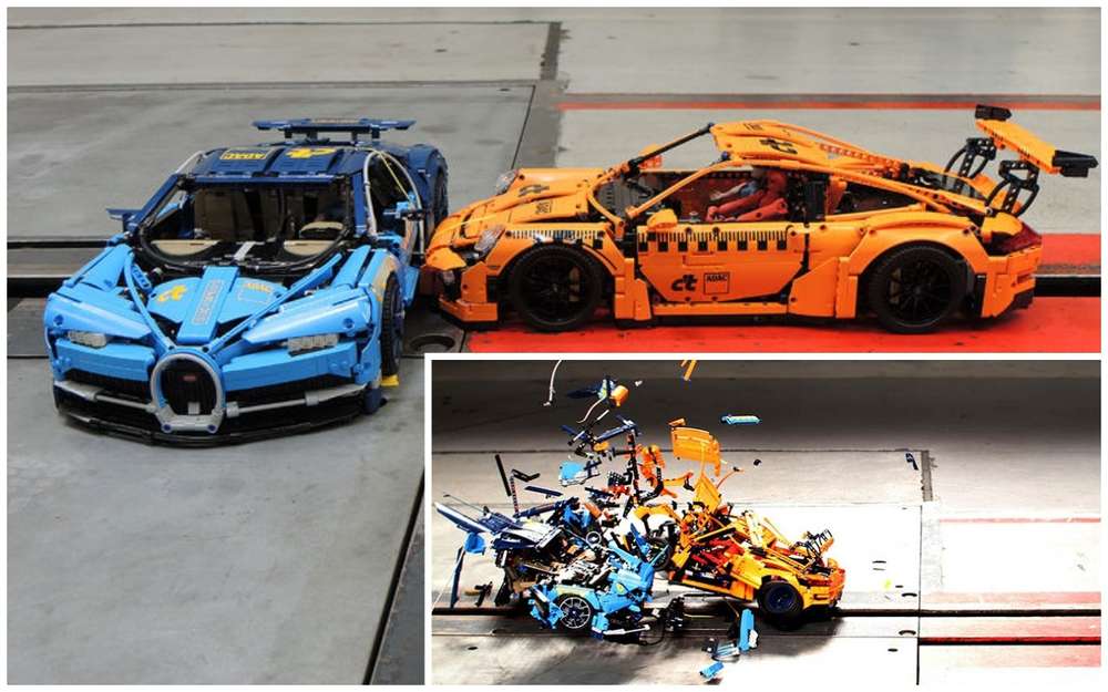 Адское столкновение: разбиты две Lego-машинки