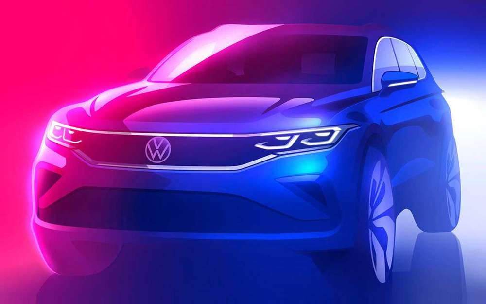 Обновленный Volkswagen Tiguan - тизер и дата премьеры