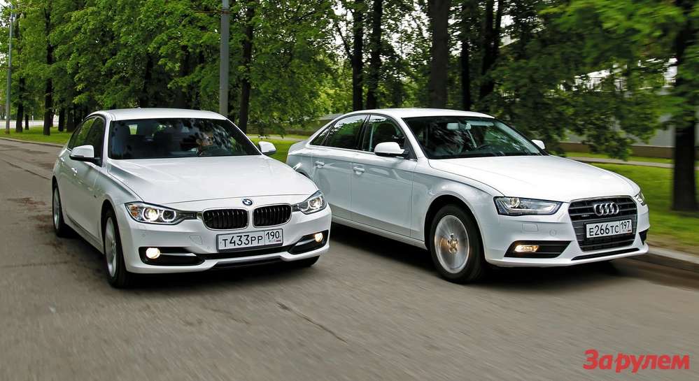 BMW 320d Sport Line (1 917 367 рублей) и Audi A4 2.0 TFSI quattro (1 883 000 рублей)