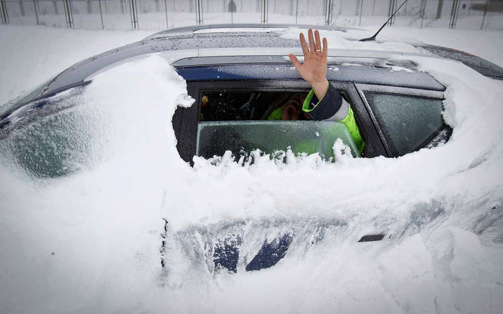 Как снег на машине приводит к ДТП