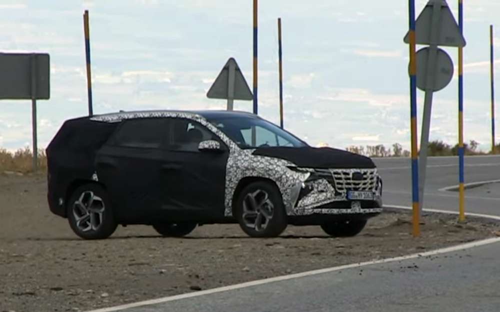 Испытания нового Hyundai Tucson сняли на видео