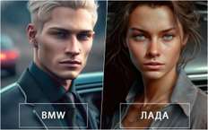 Нам объяснили, почему BMW - блондин с голубыми глазами, а Lada напоминает Лару Крофт