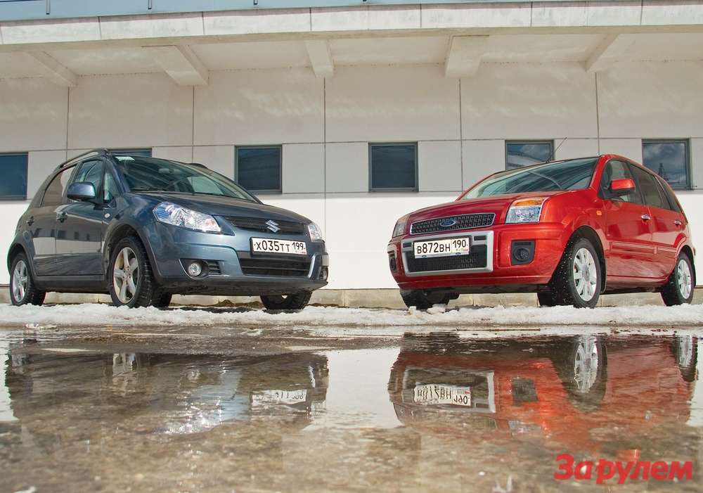 Suzuki SX4 (цена - от 605 000 руб.) и Ford Fusion (цена - от 490 600 руб.)