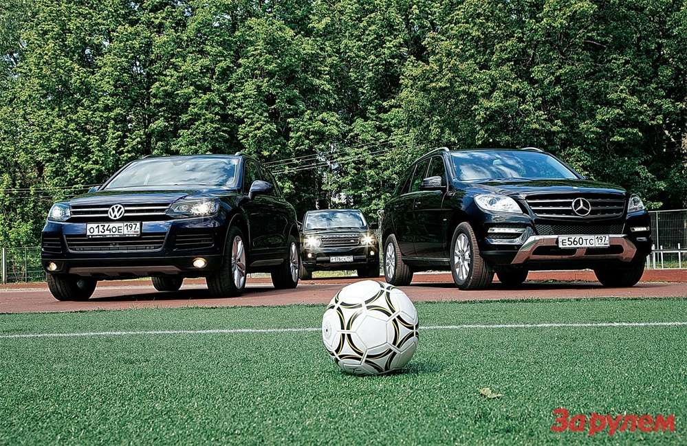 Range Rover Sport, Mercedes-Benz ML 350 CDI, Volkswagen Touareg 3.0 TDI