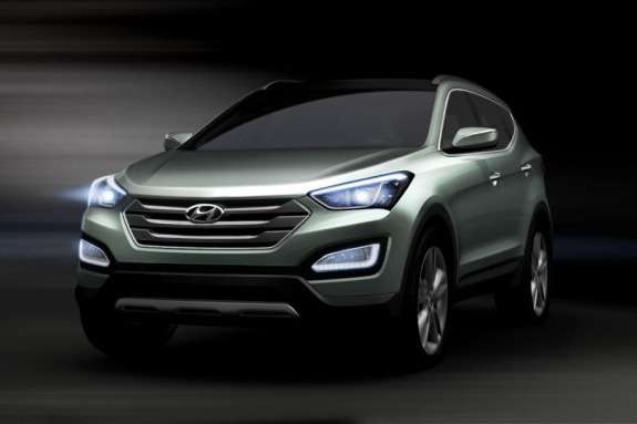Hyundai обнародовала первые скетчи нового Santa Fe