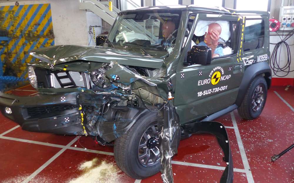 Suzuki Jimny заработал на краш-тестах Euro NCAP всего три звезды из пяти возможных