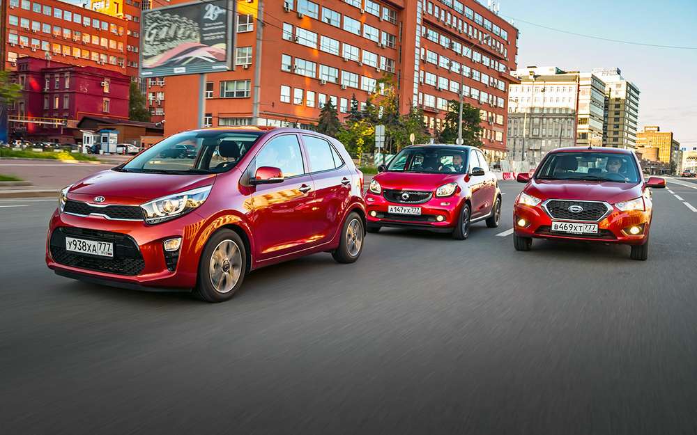 Большой тест маленьких хэтчбеков: Kia Picanto, Datsun mi-DO и Smart ForFour
