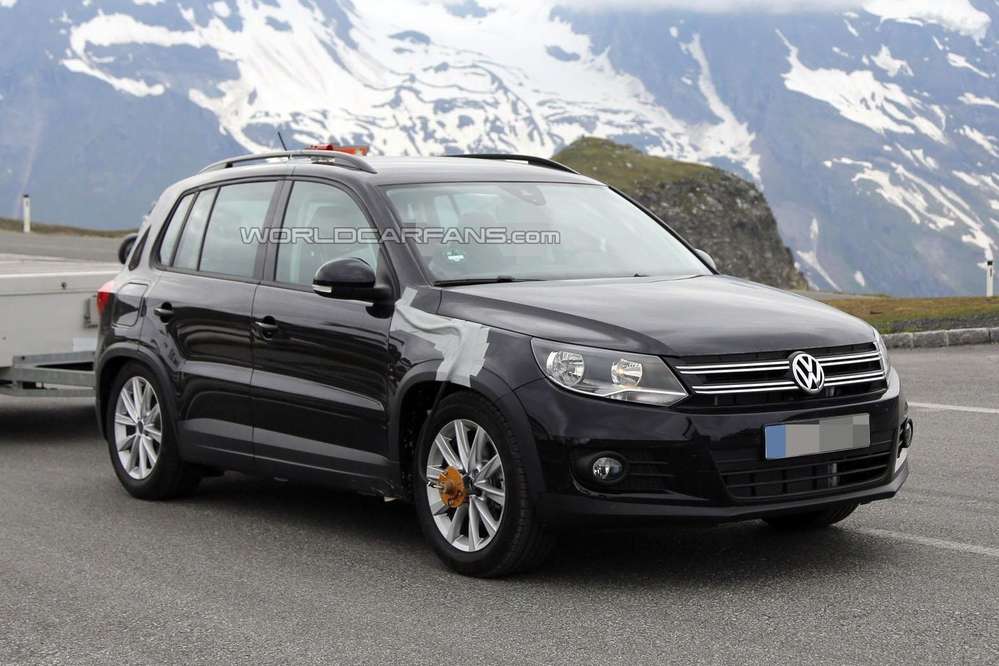 Новый VW Tiguan замечен в Альпах