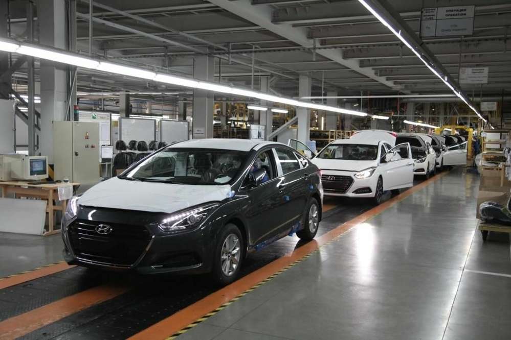 Производственная линия по выпуск Hyundai i40 в Калининграде
