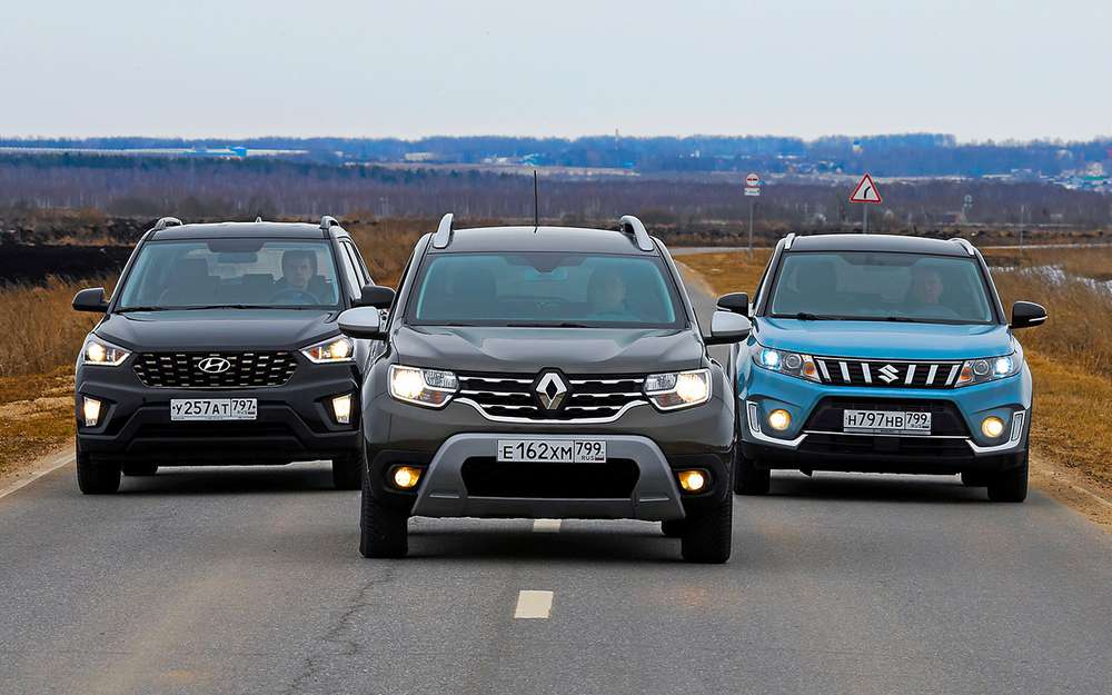 Renault Duster, Hyundai Creta, Suzuki Vitara: чей полный привод лучше
