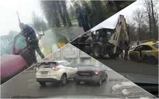 Вот какие аварии случились вчера - подборка видео со всей России