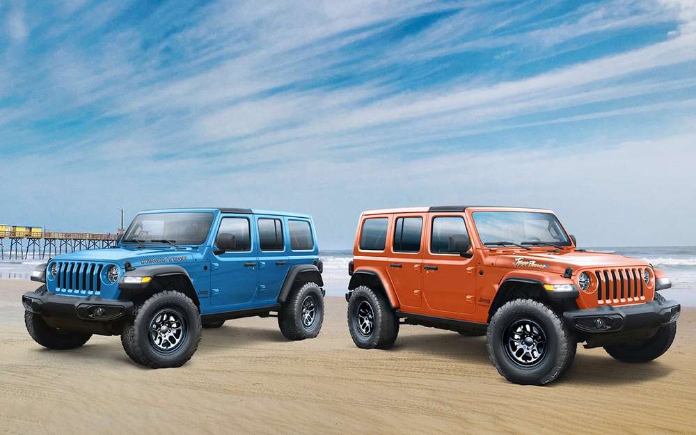 Jeep выпустил пляжные версии своих внедорожников