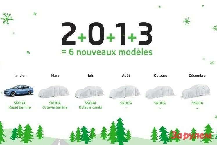 Skoda обещает выпустить четыре новых модели в 2013-м