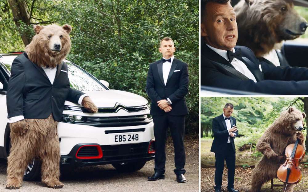 Реклама Citroen с медведем возмутила зоозащитников